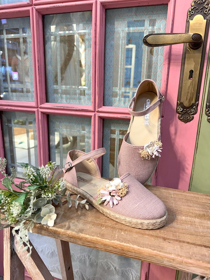 ALPARGATA ROSA PALO FLOR YUTE CHUCHES