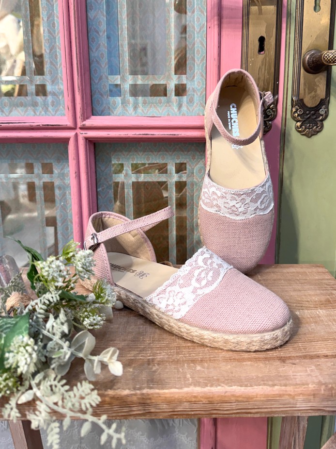 ALPARGATA ROSA PALO PUNTILLA YUTE CHUCHES