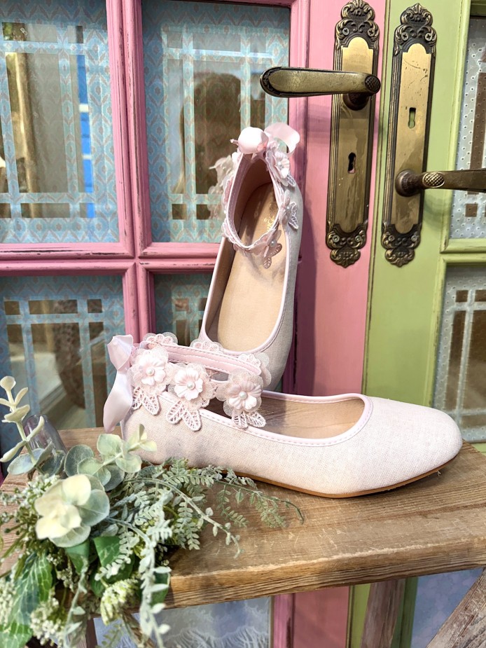 BAILARINA ROSA FLORES Y LAZO DE QUITA Y PON