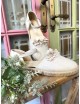 ALPARGATA BEIGE CON FLORES ARENA YUTE CHUCHES
