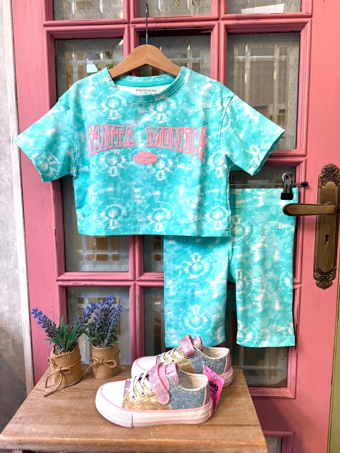 CAMISETA CROP Y CICLISTA SANTA MONICA ENERGIERS