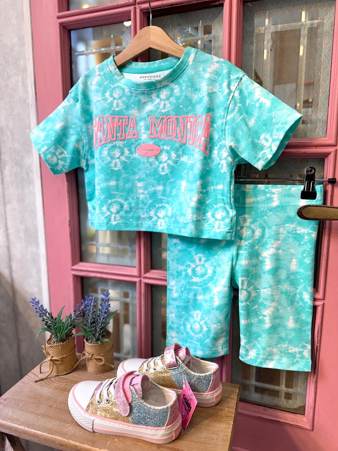 CAMISETA CROP Y CICLISTA SANTA MONICA ENERGIERS