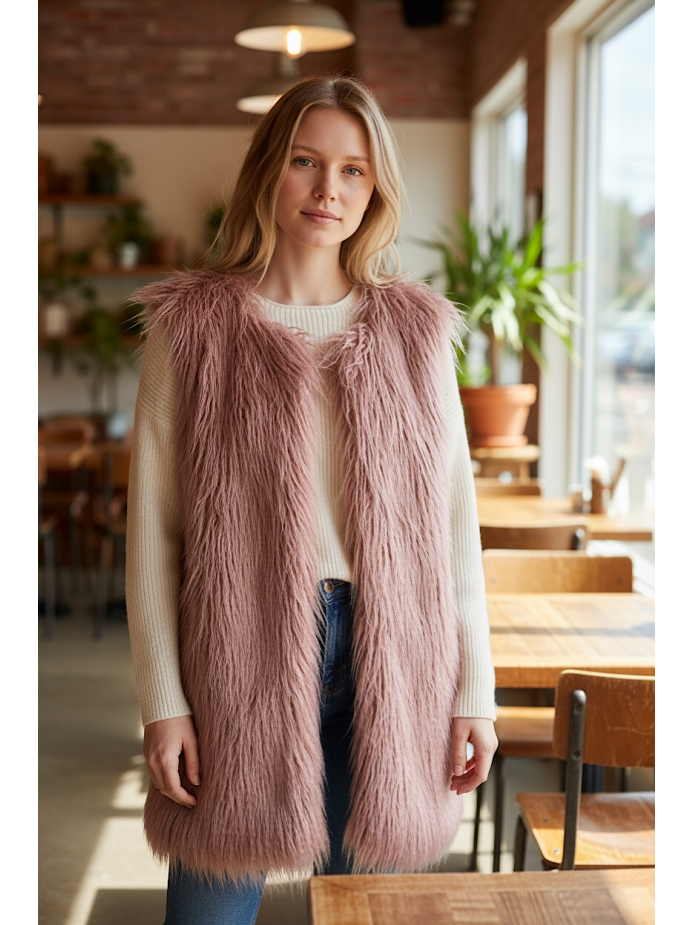 CHALECO PELO RIZO CANALÉ LOLITTOS