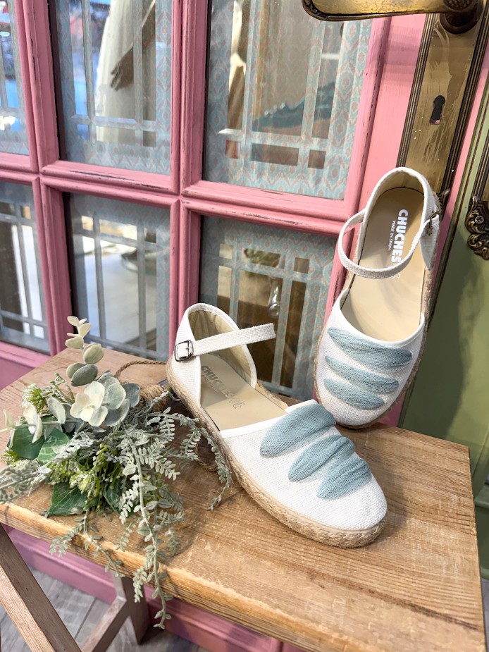 Alpargata verde agua