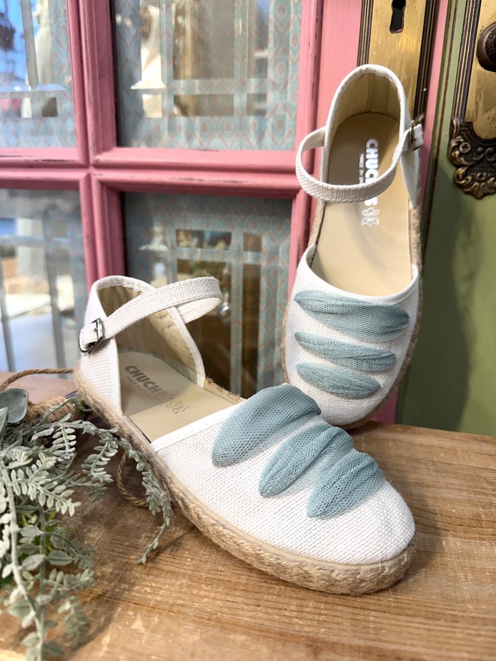 Alpargata verde agua