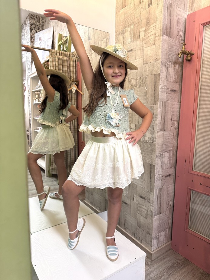 TOP Y FALDA/RANA PRALINÉ LOLITTOS