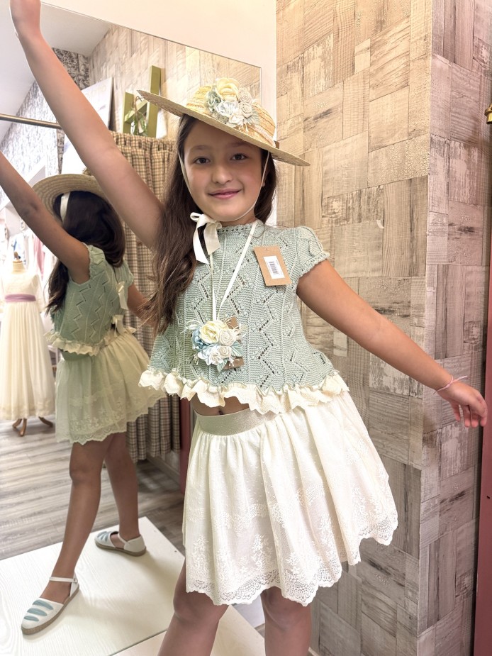 TOP Y FALDA/RANA PRALINÉ LOLITTOS