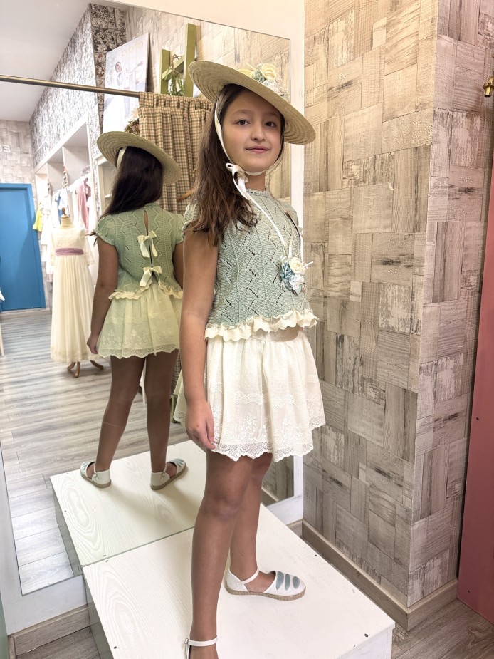 TOP Y FALDA/RANA PRALINÉ LOLITTOS