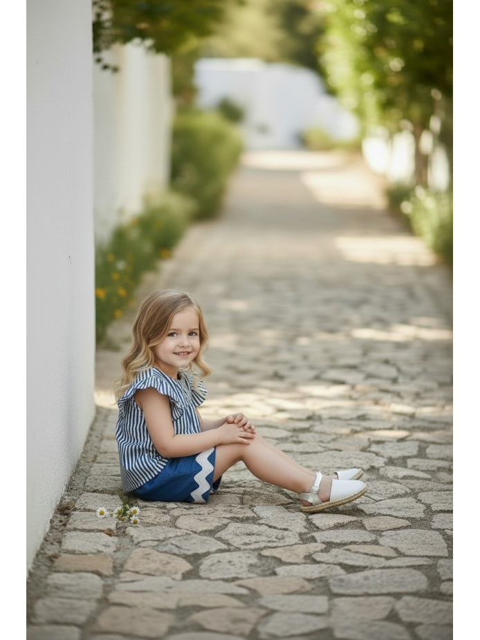 CAMISA Y SHORT RAYAS MARINERAS JOSÉ VARÓN