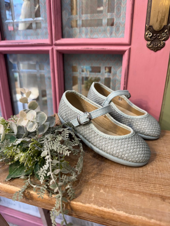 MERCEDITA TEXTURA VERDE AGUA CHUCHES