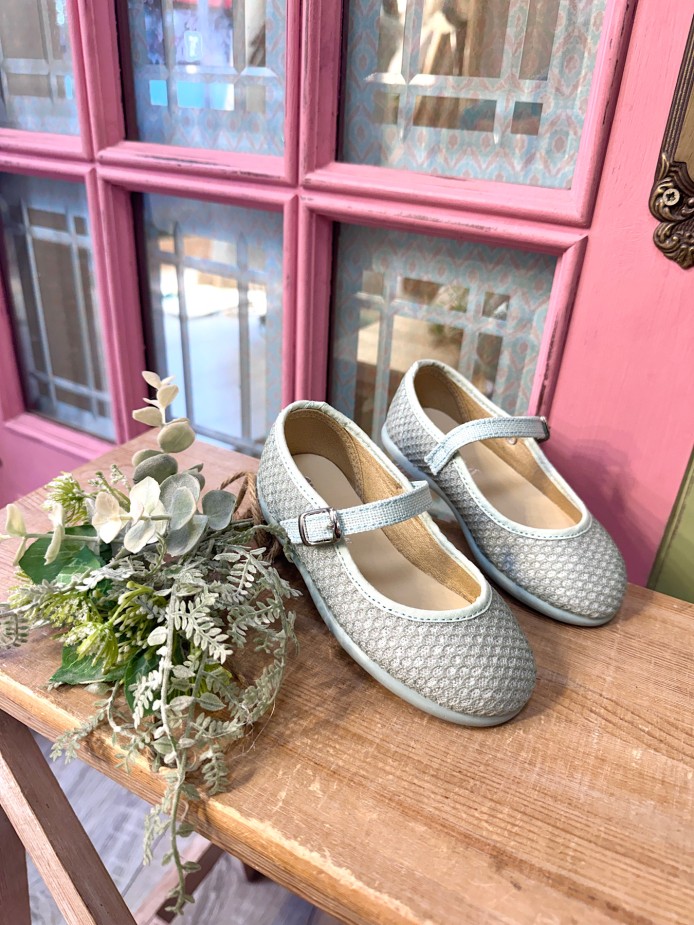 MERCEDITA TEXTURA VERDE AGUA CHUCHES