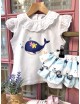 CAMISETA Y CUBRE BALLENA MON PETIT BONBÓN