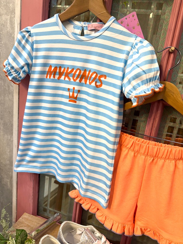 CAMISETA Y SHORT MIKONOS EVA CASTRO