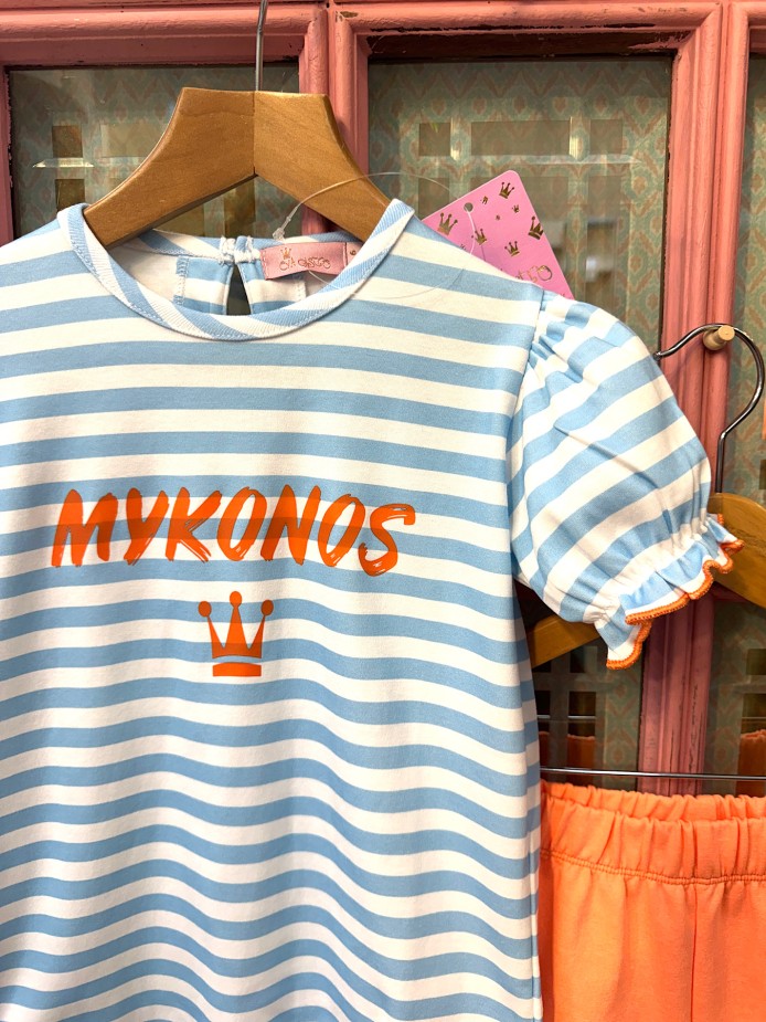 CAMISETA Y SHORT MIKONOS EVA CASTRO