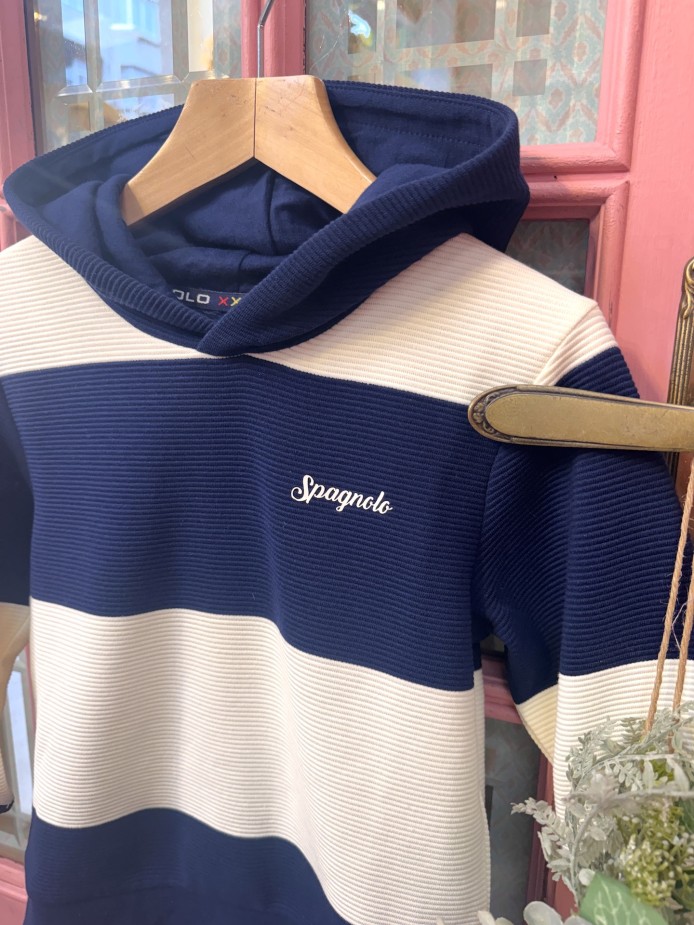 SUDADERA LISTAS AZUL MARINO SPAGNOLO