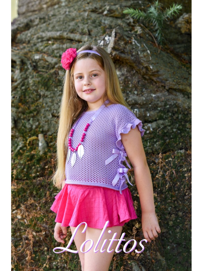 TOP Y CUBRE/FALDA AURORA LOLITTOS
