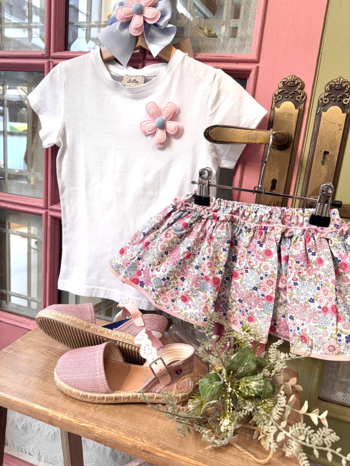 CAMISETA Y CUBRE/FALDA FAUNA FLOR LOLITTOS