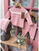 JUBÓN CON POLAINA Y CAPOTA ROSA LINO LOLITTOS