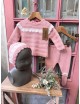 JUBÓN CON POLAINA Y CAPOTA ROSA LINO LOLITTOS