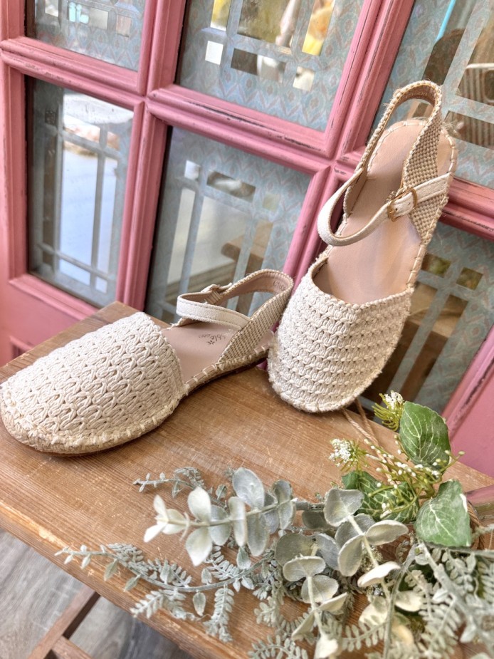 ALPARGATA CROCHÉ BEIGE