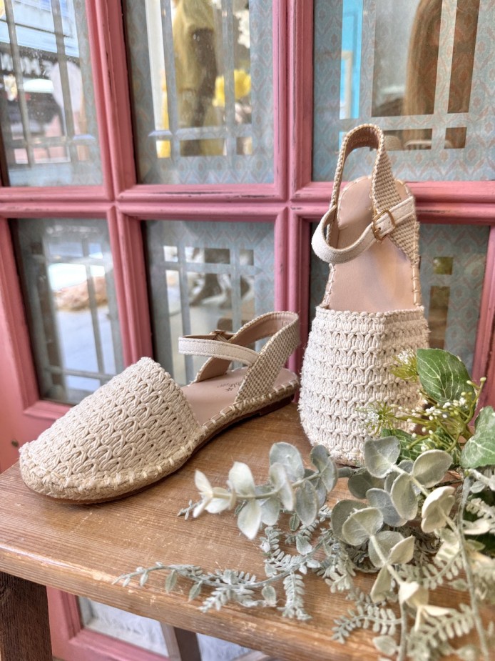 ALPARGATA CROCHÉ BEIGE